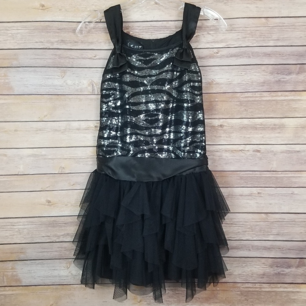 Biscotti Dress Black Girls Size 12